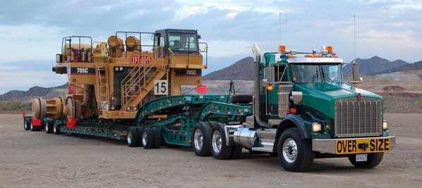 Heavy haul equipment truck from Dalton Trucking